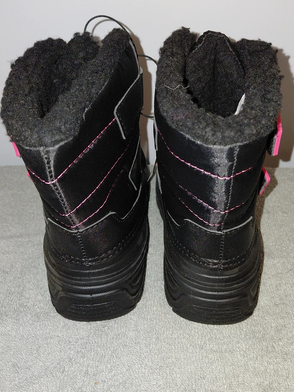 George Black Kids Winter Snow Boots with Plush Lining